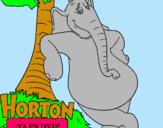 Dibuix Horton pintat per er