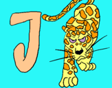 Dibuix Jaguar pintat per JUDIT