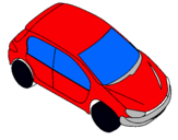 Dibuix Cotxe vist des de dalt  pintat per ARNAU