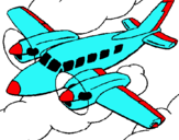 Dibuix Avioneta pintat per llucrex