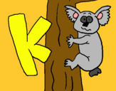 Dibuix Koala pintat per koala