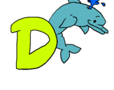 Dibuix Dofí pintat per RS
