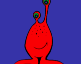 Dibuix Mini extraterrestre pintat per jan  terns  bover