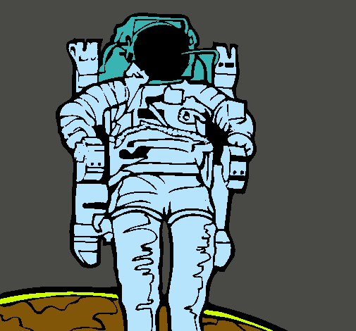Dibuix Astronauta pintat per alex