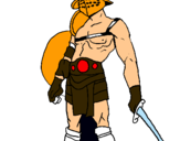 Dibuix Gladiador pintat per gladiator