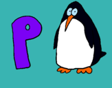 Dibuix Pingüi pintat per pingu