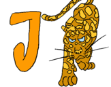 Dibuix Jaguar pintat per J de Judit