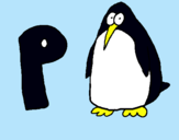 Dibuix Pingüi pintat per miguel