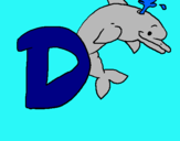 Dibuix Dofí pintat per JENNI