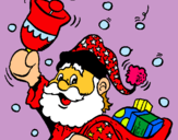Dibuix Santa Claus i la seva campana  pintat per ARNAU