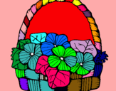 Dibuix Cistell amb flors 6 pintat per LAIA