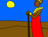 Dibuix Massai pintat per masai