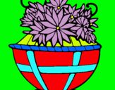 Dibuix Cistell de flors 11 pintat per POL