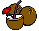 Dibuix Còctel de coco pintat per helena