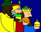 Dibuix Els Reis Mags 3 pintat per elba.m.c
