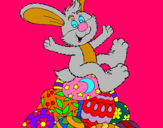 Dibuix Conill de Pasqua pintat per CLAUDIA SOCA