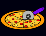 Dibuix Pizza pintat per sergi 14