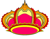 Dibuix Corona reial pintat per berta