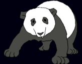 Dibuix Ós panda pintat per laia