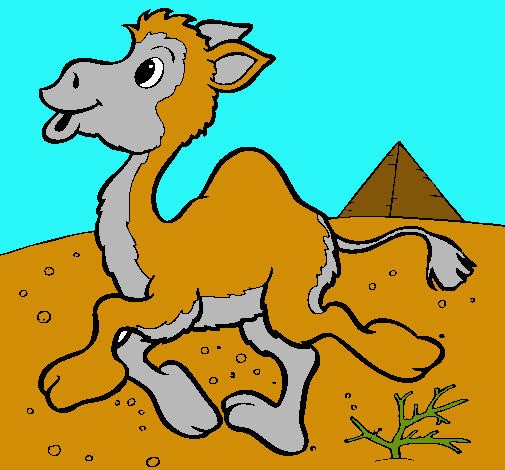 Dibuix Camell pintat per teomilanastruk