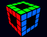 Dibuix Cub de Rubik pintat per sergi 14