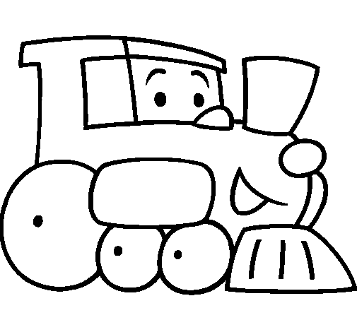 Dibuix Tren pintat per coche25