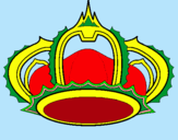 Dibuix Corona reial pintat per xesca