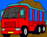 Dibuix Camió de càrrega pintat per pol