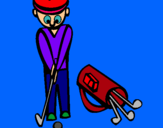 Dibuix Jugador de golf II pintat per Pep.G.B.