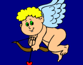 Dibuix Cupido pintat per Diol