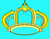 Dibuix Corona reial pintat per LAURA ROBLES