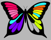 Dibuix Papallona pintat per papallona