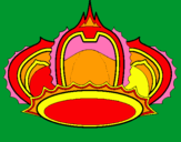 Dibuix Corona reial pintat per jana riera salicru