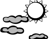 Dibuix Sol i núvols 2 pintat per nuvols