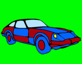 Dibuix Cotxe esportiu  pintat per bob esponja