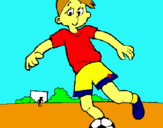 Dibuix Jugar a futbol pintat per MARIONA   GARCIA