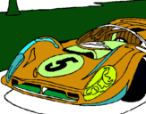 Dibuix Automòbil nº 5 pintat per cotxe mar 