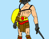 Dibuix Gladiador pintat per Diol