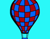 Dibuix Globus aerostàtic pintat per bob esponja
