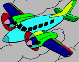 Dibuix Avioneta pintat per ARNAU CABALLERO