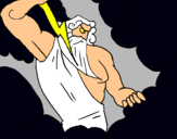 Dibuix Déu Zeus pintat per daneil