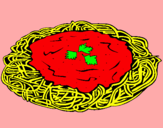 Dibuix Espaguetis amb formatge pintat per ROGER