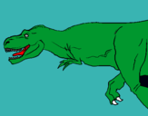 Dibuix Tiranosaure rex pintat per guillem