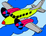 Dibuix Avioneta pintat per ERIC.M