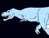 Dibuix Tiranosaure rex pintat per ethan