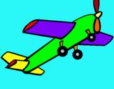 Dibuix Avió de joguina pintat per unai    