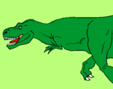 Dibuix Tiranosaure rex pintat per Maria  Barniol