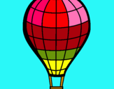 Dibuix Globus aerostàtic pintat per franjos