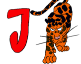 Dibuix Jaguar pintat per judit serrat