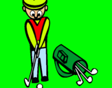 Dibuix Jugador de golf II pintat per jordi carretero
